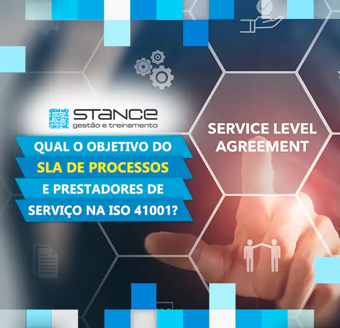 Qual o objetivo do SLA de processos e prestadores de serviço na ISO 41001?